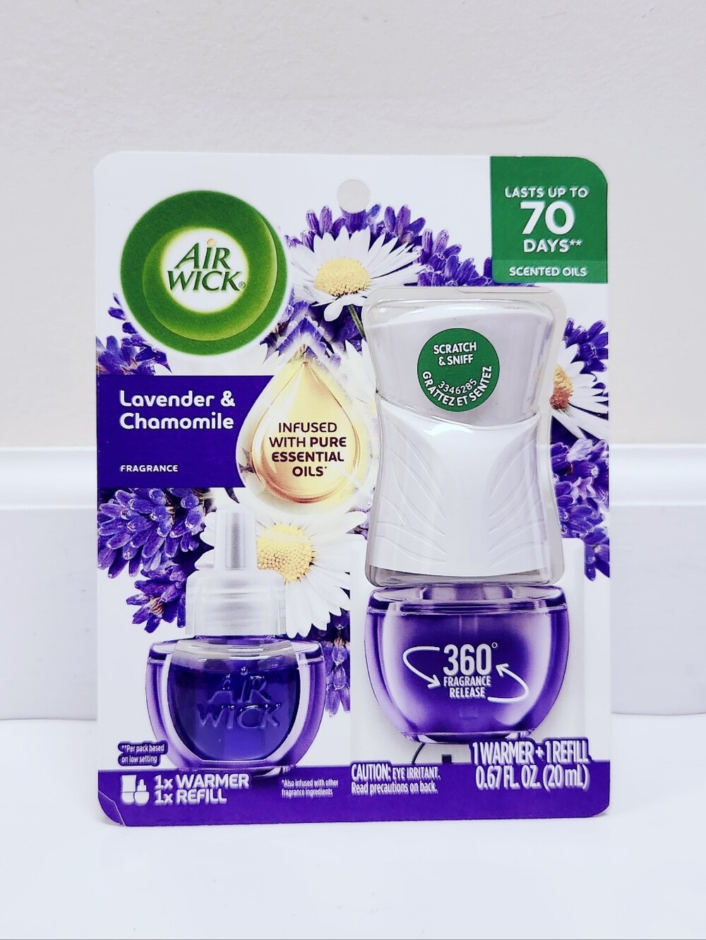🔮3/$15 Air Wick Plug-In Air Freshener Warmer Starter Kit Lavender & Chamomile